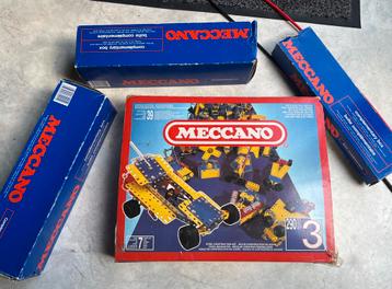 Lot vintage MECCANO année 80 - Set 3 + Autres boîtes beschikbaar voor biedingen