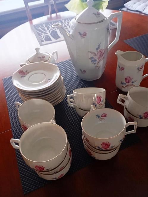 Compleet Antiek  Moschendorf koffieservies., Antiek en Kunst, Antiek | Porselein, Ophalen