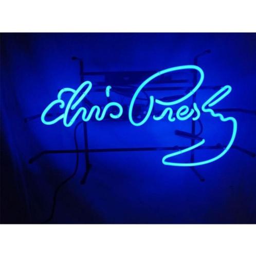 Elvis Presley handtekening neon licht reclame decoratie lamp, Verzamelen, Merken en Reclamevoorwerpen, Nieuw, Lichtbak of (neon) lamp