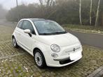 Fiat 500 1.3 D 155000 km‼️STROOMUITVAL‼️10/2010 euro5, Auto's, Zwart, 4 cilinders, Wit, Leder