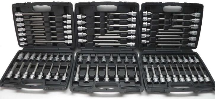 E-Torx Dop- bitset 88dlg. - 3 koffers - Nieuw, Auto diversen, Autogereedschap, Nieuw, Ophalen of Verzenden