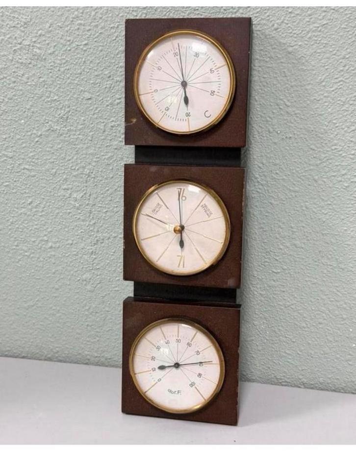 Antiek MCM Jason Duitsland Barometer Vochtigheid Weerstation, Audio, Tv en Foto, Weerstations en Barometers, Zo goed als nieuw