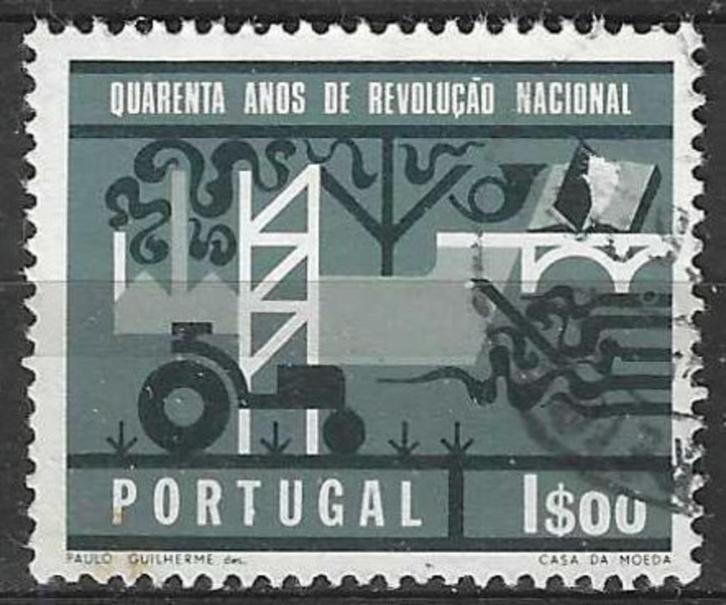 Portugal 1966 - Yvert 984 - Nationale Revolutie (ST), Postzegels en Munten, Postzegels | Europa | Overig, Portugal, Verzenden