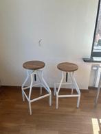 Barkrukken 2 stuks, Huis en Inrichting, Barkrukken, Ophalen, Gebruikt, In hoogte verstelbaar, 60 tot 90 cm