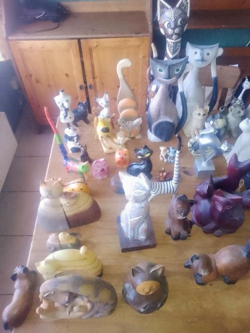 Lot statue chat(différent type), Huis en Inrichting, Woonaccessoires | Overige, Zo goed als nieuw, Ophalen