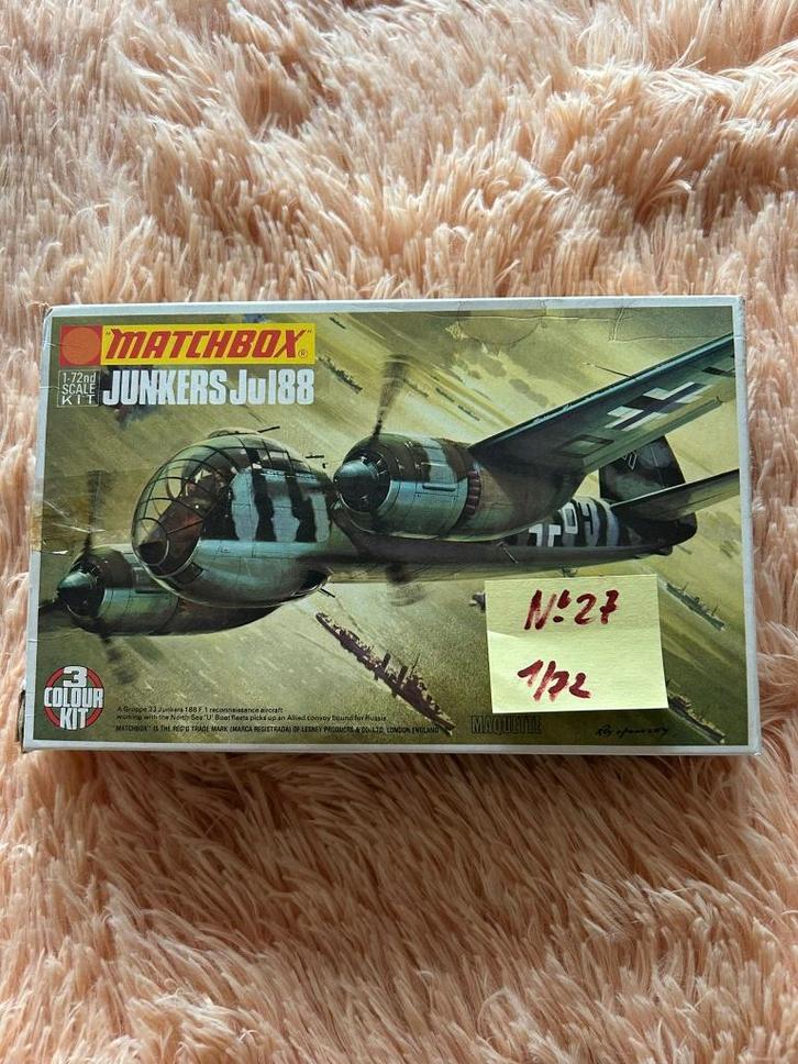 Matchbox Junkers Ju 88 – 1/72 (Vintage), Hobby & Loisirs créatifs, Modélisme | Avions & Hélicoptères, Neuf, Avion, 1:72 à 1:144