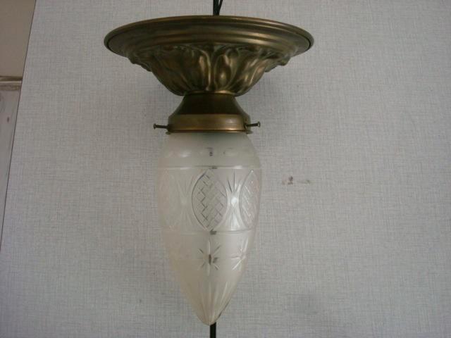 ART-DECO PLAFONDLAMP 1910/20, Antiek en Kunst, Antiek | Verlichting, Ophalen
