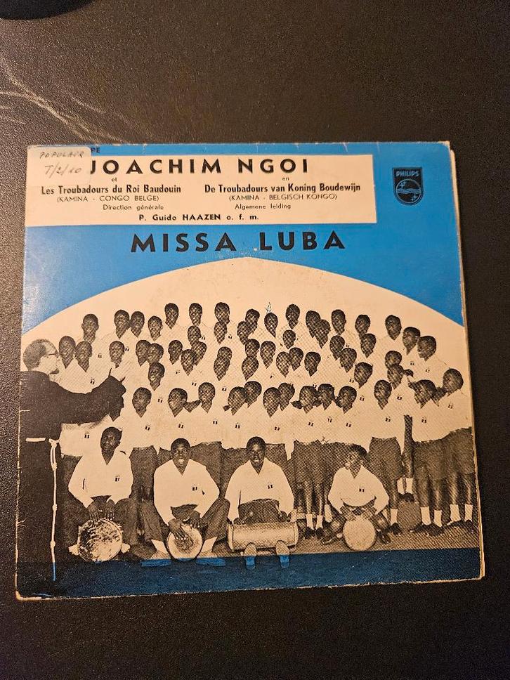 Les Troubadours Du Roi Baudouin - Missa Luba, Cd's en Dvd's, Vinyl Singles, Gebruikt, EP, Religie en Gospel, 7 inch, Ophalen of Verzenden