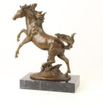 Grote Bronzen Beeld van een steigerend Paard GARTIS LEVERING, Verzenden, Brons