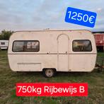 Caravan De Reu Oldtimer 750kg Rijbewijs B foodtruck werfkeet, Caravans en Kamperen, Caravans, Bedrijf