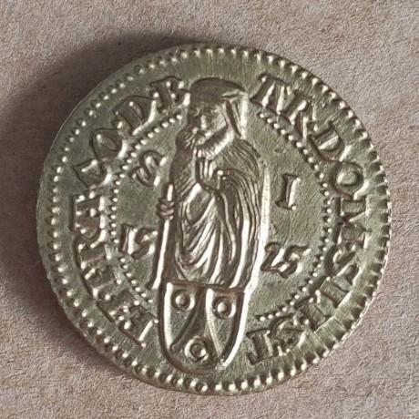 Duitse Thaler kopie 1520, Verzamelen, Overige Verzamelen, Zo goed als nieuw, Ophalen of Verzenden