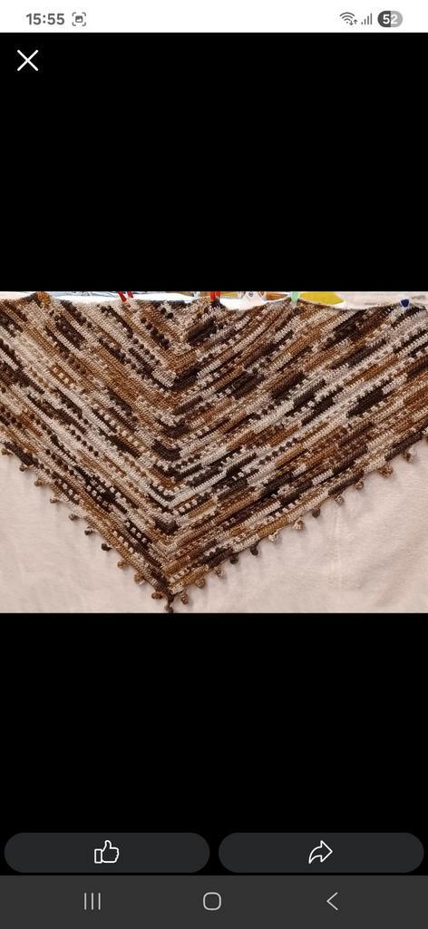 Châle fait main à vendre, Hobby en Vrije tijd, Breien en Haken, Zo goed als nieuw, Haken, Ophalen