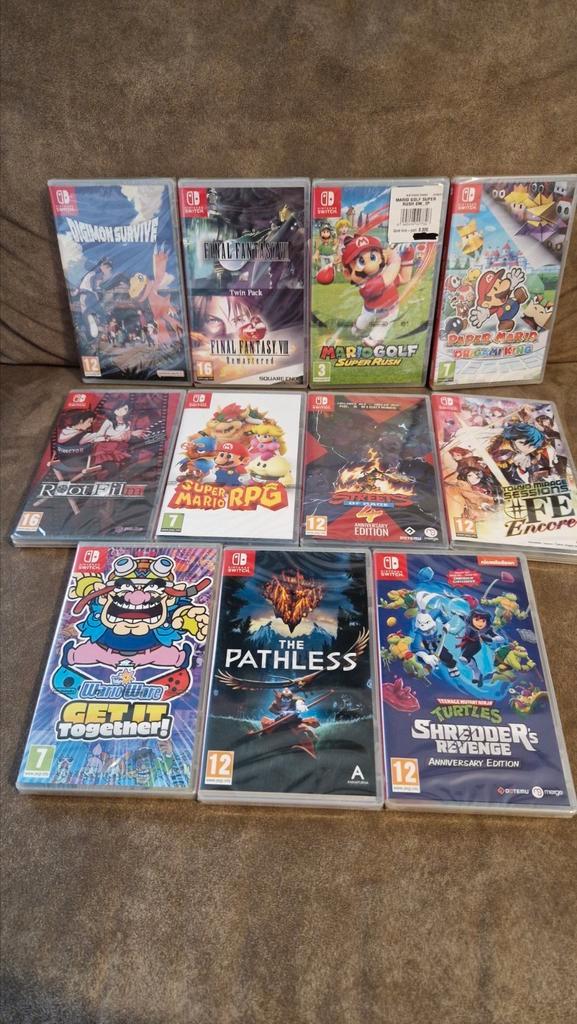 Nintendo Switch spellen NEW SEALED, Games en Spelcomputers, Games | Nintendo Switch, Zo goed als nieuw, Ophalen of Verzenden