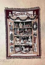 Foulard plaid kerst antiek speelgoed 165/115, Maison & Meubles, Accessoires pour la Maison | Plaids & Couvertures, Utilisé, Enlèvement ou Envoi