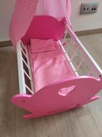 Houten wieg voor poppen, poppenbed dat kan schommelen., Ophalen, Gebruikt