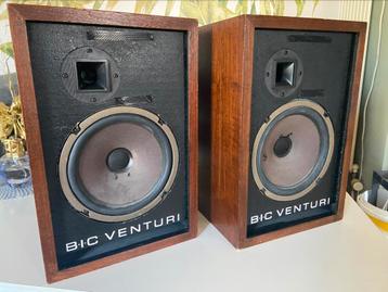 Enceintes vintage BIC-VENTURI Tres bel état.., Enlèvement ou Envoi