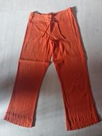 luchtige oranje katoenen zomerbroek - M, Vêtements | Femmes, Culottes & Pantalons, Comme neuf, Orange, Taille 38/40 (M), H&M