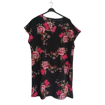 Zomerjurk bloemen zwart roze L beschikbaar voor biedingen