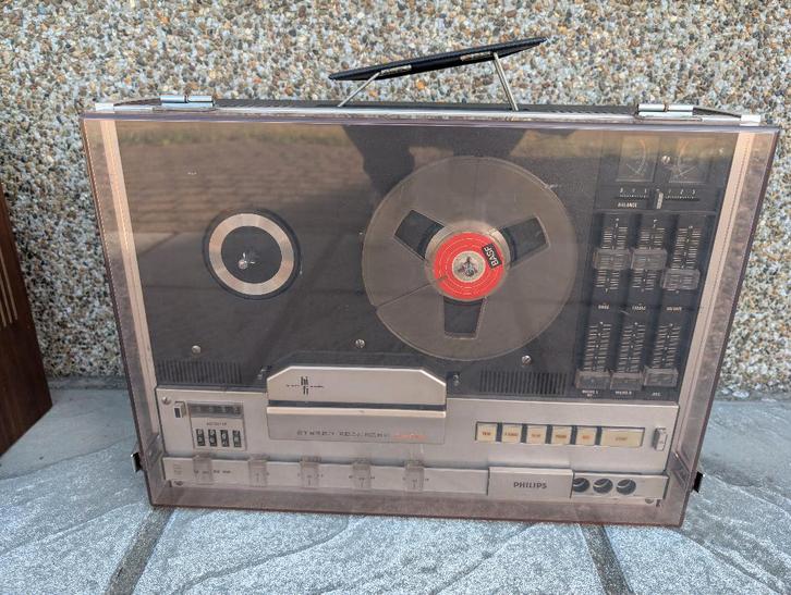 Bandrecorder Philips N4 418/00, Audio, Tv en Foto, Bandrecorder, Bandrecorder, Met stofkap, Ophalen