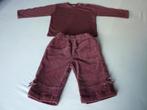 Fluwelen Broek + Longsleeve Folieke, Enfants & Bébés, Vêtements de bébé | Taille 74, Garçon ou Fille, Ensemble, Folieke, Enlèvement ou Envoi