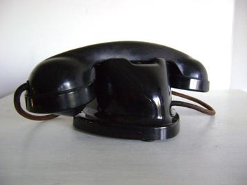 zeldzame oude hotel telefoon in bakeliet