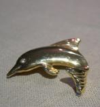 Broche - dolfijntje, Overige materialen, Minder dan 4 cm, Gebruikt, Ophalen of Verzenden