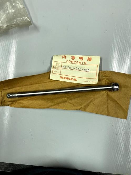 axe de roue avant HONDA MR50,SS50,CL70 NOS,CD50,CB50 NOS, Motos, Pièces | Honda, Neuf, Enlèvement ou Envoi