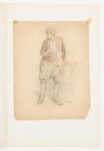 Cesar De Cock (1823-1904): Montenegrijns type (27 x 34 cm), Antiek en Kunst, Ophalen of Verzenden
