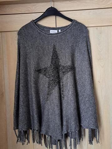 Poncho grijs maat L/XL beschikbaar voor biedingen