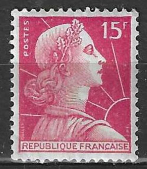 Frankrijk 1955/1959 - Yvert 1011 - Marianne de Muller (PF), Timbres & Monnaies, Timbres | Europe | France, Non oblitéré, Envoi