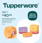Tupperware set clickplus sunrise, Ophalen of Verzenden, Nieuw
