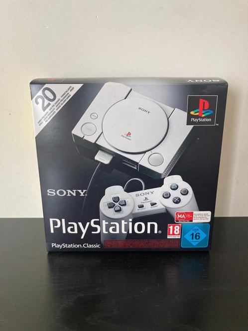 Sony Playstation Classic Mini (nieuw), Consoles de jeu & Jeux vidéo, Consoles de jeu | Sony PlayStation 1, Neuf, Avec 2 manettes