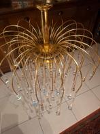 Vintage taerdrop kroonluchter, Huis en Inrichting, Lampen | Kroonluchters, Ophalen of Verzenden, Zo goed als nieuw