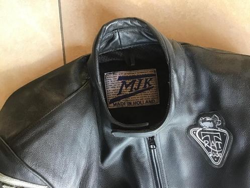 Lederen motopak MJK, Motoren, Kleding | Motorkleding, Combipak, Heren, Tweedehands, Ophalen