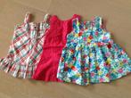 3 zomerkleedjes Petit Filou & Bfc, mt 74, Ophalen of Verzenden, Zo goed als nieuw, Jurkje of Rokje