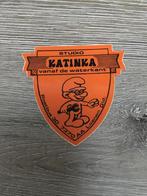 Smurfen sticker - studio Katinka (oranje), Ophalen of Verzenden, Zo goed als nieuw, Strip of Tekenfilm