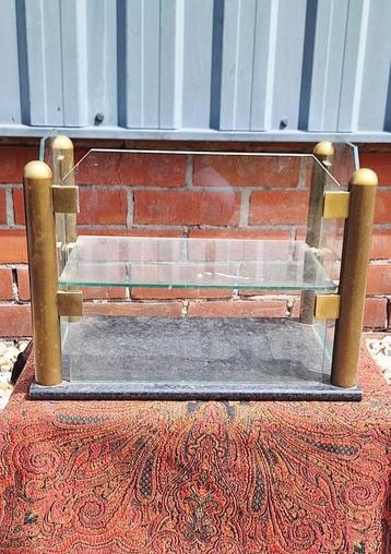 Vintage toonbank opzet vitrine kast, horecavitrine. beschikbaar voor biedingen
