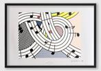 Roy Lichtenstein – Lithografie Musical Notes ingelijst, Verzenden