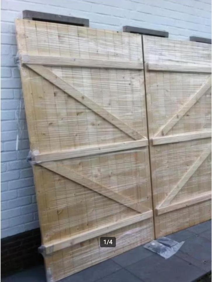 garagepoort  grenen garagepoort garagedeur, Doe-het-zelf en Bouw, Deuren en Vliegenramen, Garagedeur, Ophalen