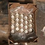 20 glazen potjes met theelichtjes in ., Ophalen, Zo goed als nieuw