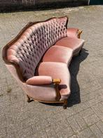 Zetel salon barok Lodewijk mohair rose, Huis en Inrichting, Ophalen, Zo goed als nieuw