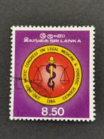 Sri Lanka 1986 - Congres de médecine légale, Enlèvement ou Envoi, Affranchi, Asie du Sud