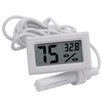 Digitale LCD Thermometer Hygrometer met Kabel en Sensor Wit, Ophalen of Verzenden, Nieuw