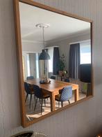 Stijlvolle IKEA STAVE spiegel – 70x70 cm – houten rand, Ophalen, Vierkant, Zo goed als nieuw, Minder dan 100 cm