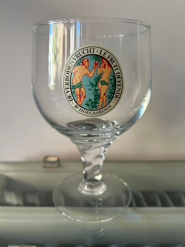Verres à bière De verboden vrucht Hoegaarden, Enlèvement, Comme neuf