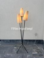 Vintage fifties tripod lamp, Huis en Inrichting, Lampen | Vloerlampen, Ophalen, Gebruikt, Metaal, 150 tot 200 cm