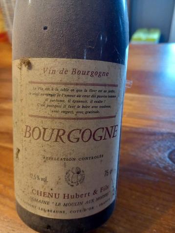 Vin de Bourgogne Chenu Hubert et Fils de 1987