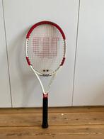 WILSON Tennisracket | BLX | Wit en rood, Sports & Fitness, Tennis, Enlèvement ou Envoi, Raquette, L1, Comme neuf