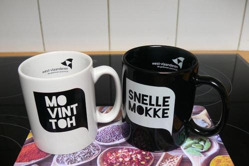 MO VINT TOH & SNELLE MOKKE - 2 Mugs - Ook apart - Stukprijs, Antiquités & Art, Curiosités & Brocante, Enlèvement ou Envoi