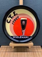 Emaille dienblad WIELEMANS C.T.S. STOUT, Ophalen, Gebruikt, Reclamebord